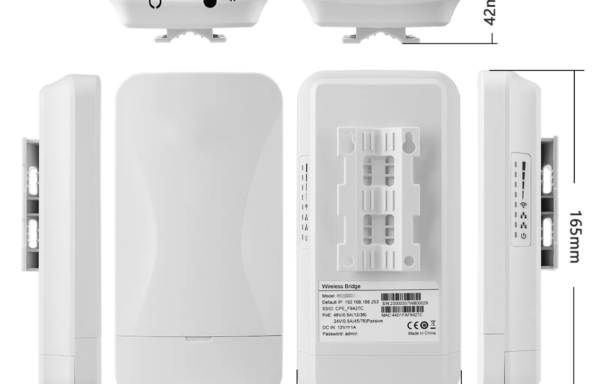 Pont Wifi POE 5GHz 2km + Support